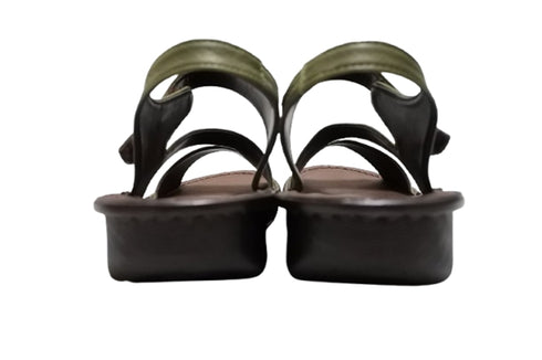 【インコルジェ 8888 オリーブ】バックストラップフラットサンダル