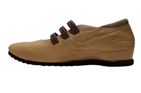 【…AShiOtO A1540 SBG】本革超軽量ゴムストラップシューズ