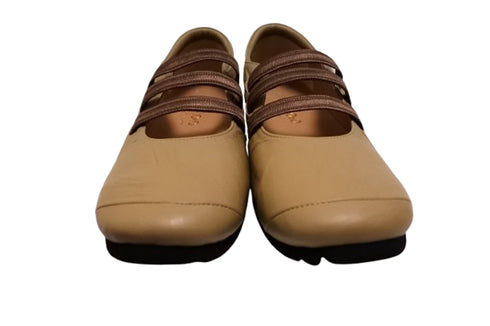 【…AShiOtO A1540 SBG】本革超軽量ゴムストラップシューズ