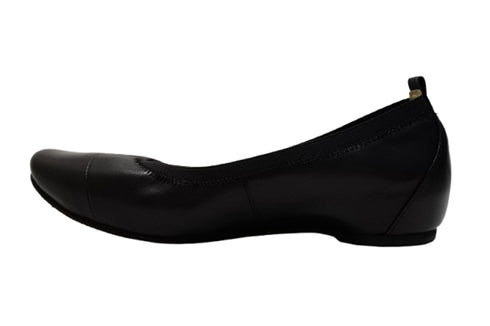 【…AShiOtO A3233 ブラックブラック】超軽量 約110g 牛革ボロネーゼバレエパンプス