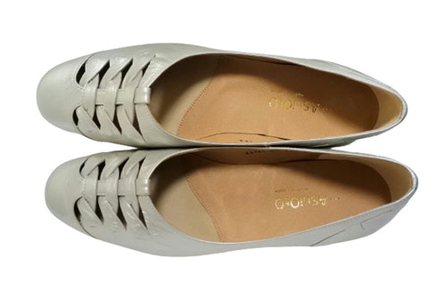 【…AShiOtO A3245 シルバー】超軽量 通気性抜群の牛革メッシュシューズ