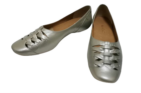 【…AShiOtO A3245 シルバー】超軽量 通気性抜群の牛革メッシュシューズ