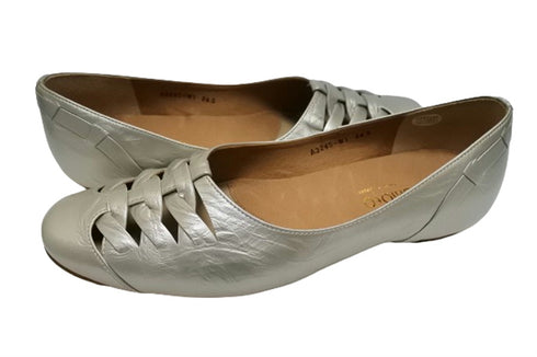 【…AShiOtO A3245 シルバー】超軽量 通気性抜群の牛革メッシュシューズ