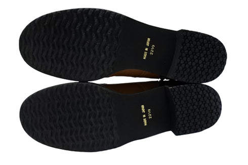 【…AShiOtO A91330 ブラウン】サイドジップメダリオンチャッカーブーツ モデルサイズ