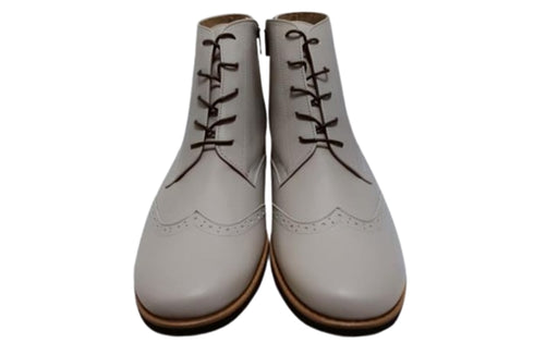 【…AShiOtO A91330 ライトグレー】サイドジップメダリオンチャッカーブーツ