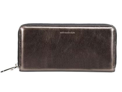 【豊岡財布 木和田正昭商店 AW900 ブラック】anti-mode style Shimmer Chic RF Wallet ラウンドファスナーウォレット