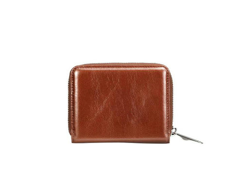 【豊岡財布 木和田正昭商店 AW901 ブラウン】anti-mode style Shimmer Chic Compact Wallet コンパクトウォレット