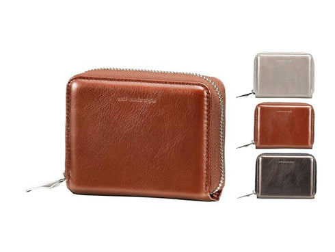 【豊岡財布 木和田正昭商店 AW901 グレー】anti-mode style Shimmer Chic Compact Wallet コンパクトウォレット