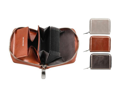 【豊岡財布 木和田正昭商店 AW901 グレー】anti-mode style Shimmer Chic Compact Wallet コンパクトウォレット