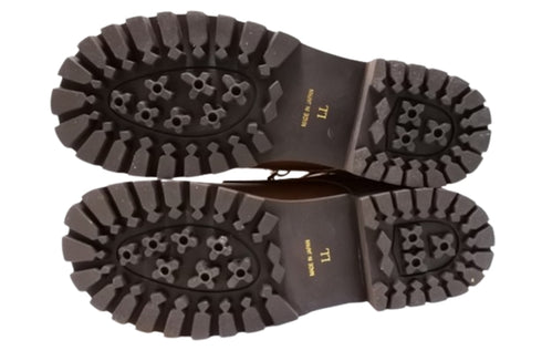 【かぼちゃの馬車 CA-55 ブラウン】本革コンフォート紐靴ショートブーツ