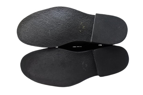 【KOBE DADA CAM-11 ブラック】本革センタージップ紐靴ブーツ