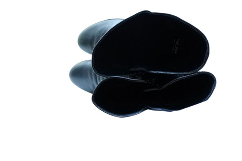 【arui_toe JC1018 ブラック】軽量ボロネーゼ製法の本革サイドジップハーフブーツ