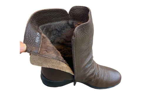 【arui_toe JC1018 ブラック】軽量ボロネーゼ製法の本革サイドジップハーフブーツ