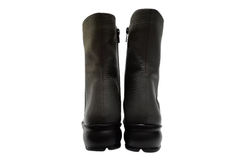 【arui_toe JC1018 グレー】軽量ボロネーゼ製法の本革サイドジップハーフブーツ