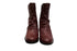 【arui_toe JC1018 ワイン】軽量ボロネーゼ製法の本革サイドジップハーフブーツ