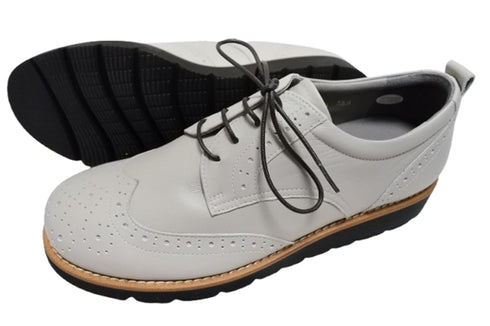 【…AShiOtO KOBE02 グレー】超軽量国産牛革ウイングチップシューズ