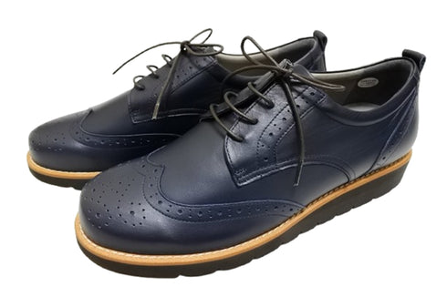 【…AShiOtO KOBE02 ネイビー】超軽量国産牛革ウイングチップシューズ