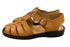 【旅靴屋オリジナル L1115 キャメル】こだわりのメンズ本革グルカサンダル