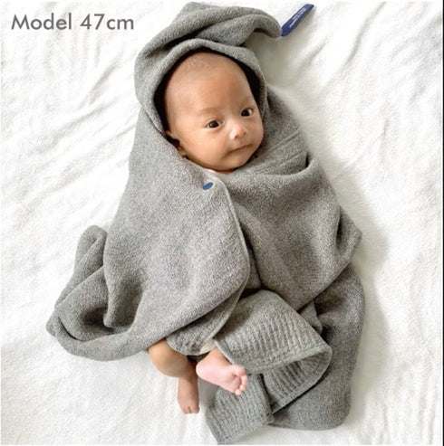 【湯めぐりタオル LANA Looded Bath Towel】ラーナ フード付きバスタオル 55cmx110cm コットン100% 今治産のフード付バスタオル