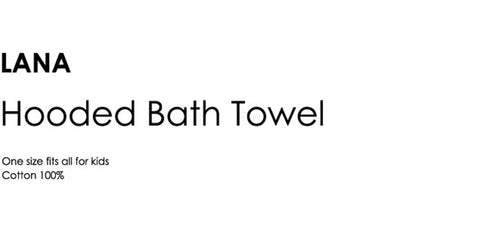 【湯めぐりタオル LANA Looded Bath Towel】ラーナ フード付きバスタオル 55cmx110cm コットン100% 今治産のフード付バスタオル