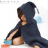 【湯めぐりタオル LANA Looded Bath Towel】ラーナ フード付きバスタオル 55cmx110cm コットン100% 今治産のフード付バスタオル