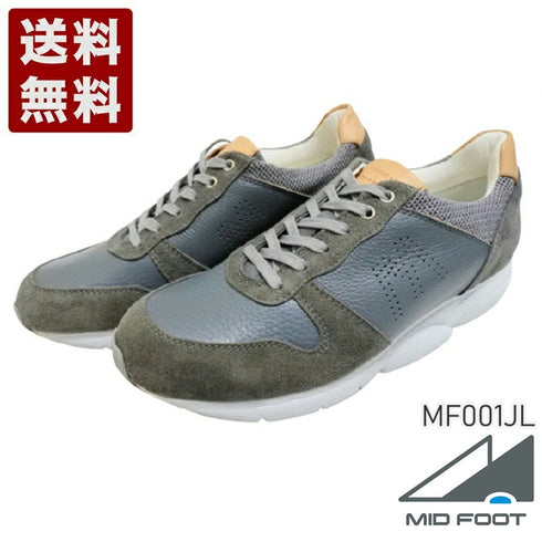 【MIDFOOT MF001JL グレー】E-Leather Classic Walk for WOMEN