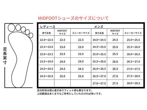【MIDFOOT MF001JM ネイビー】E-Leather Classic Walk for MEN