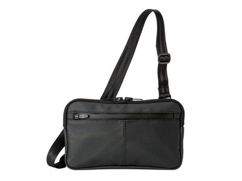 【豊岡鞄 直帆布 NEP504 ブラック】E+pleasure QUOLEショルダーバッグ