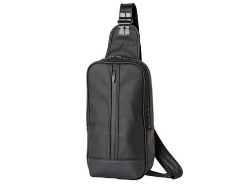 【豊岡鞄 直帆布 NEP505 ブラック】E+pleasure QUOLEワンショルダーバッグ