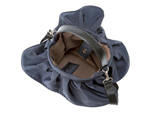 【豊岡鞄 ナオト NEP511 ディープブルー】For the Blue m_r tokyoフリルバッグ