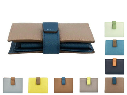 【豊岡財布 アトリエヌウ NU70102 ブルー】noble 二つ折りウォレット