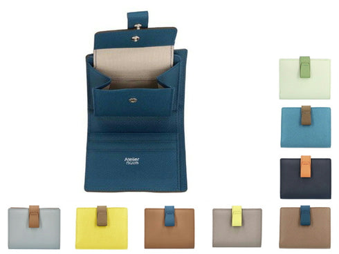 【豊岡財布 アトリエヌウ NU70102 イエロー】noble 二つ折りウォレット