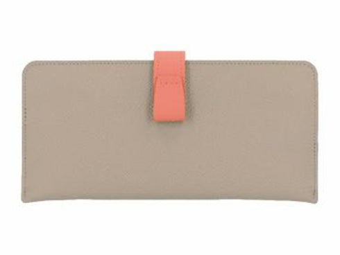 【豊岡財布 アトリエヌウ NU70104 グレージュ/ピンク】noble スマートロングウォレット