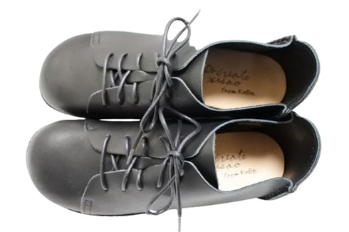 【かぼちゃの馬車 PV-2 ブラック】本革靴紐マニッシュシューズ