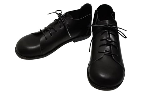 【かぼちゃの馬車 PV-2 ブラック】本革靴紐マニッシュシューズ