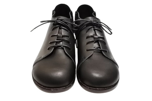 【かぼちゃの馬車 PV-2 ブラック】本革靴紐マニッシュシューズ