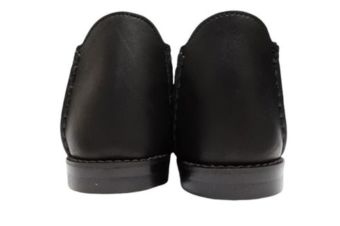 【かぼちゃの馬車 PV-2 ブラック】本革靴紐マニッシュシューズ