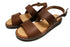 【かぼちゃの馬車 PV-3 ブラウン】本革オープントゥサンダル