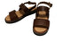 【かぼちゃの馬車 PV-3 ブラウン】本革オープントゥサンダル