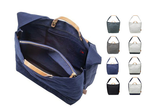 【豊岡鞄 つつむ S2000 ホワイトグレー】TUTUMU News paper tote ショルダーバッグ