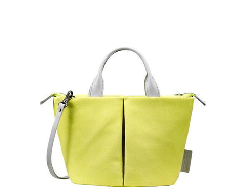 【豊岡鞄 つつむ S3601 ライム】TUTUMUスェード Marche petit ショルダーバッグ