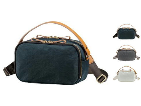 【豊岡鞄 つつむ S4600 グレー】TUTUMU Rectangle ミニショルダーバッグ