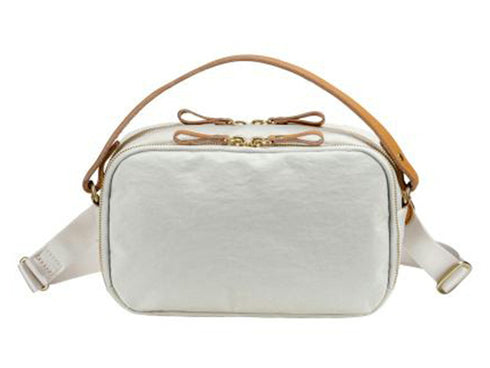 【豊岡鞄 つつむ S4600 ホワイト】TUTUMU Rectangle ミニショルダーバッグ