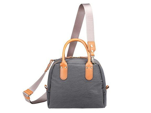 【豊岡鞄 つつむ S5100 グレー】TUTUMU Mini Boston Nylon ショルダーバッグ
