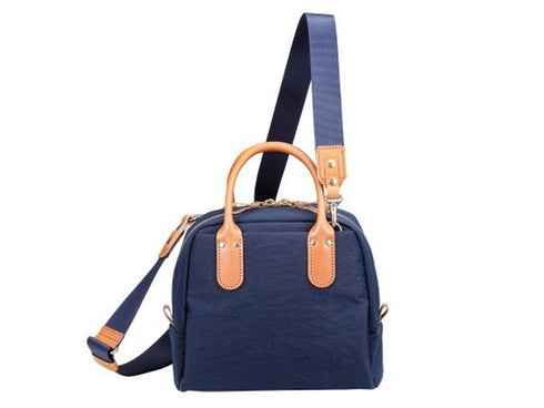 【豊岡鞄 つつむ S5100 ネイビー】TUTUMU Mini Boston Nylon ショルダーバッグ