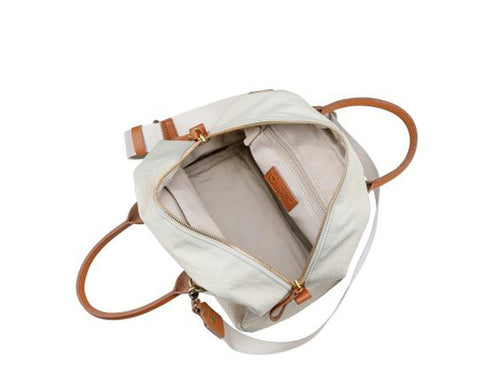 【豊岡鞄 つつむ S5100 ホワイト】TUTUMU Mini Boston Nylon ショルダーバッグ