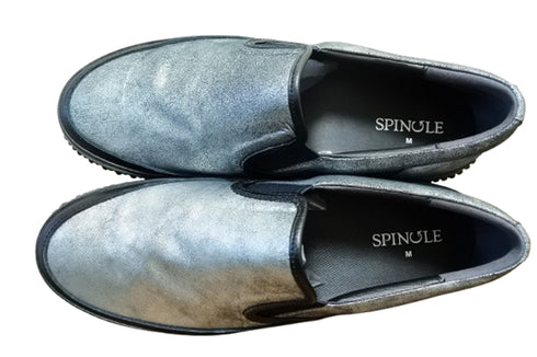 【SPINGLE SP1059 ガンメタル】リラクシーなカンガルーレザースリッポン
