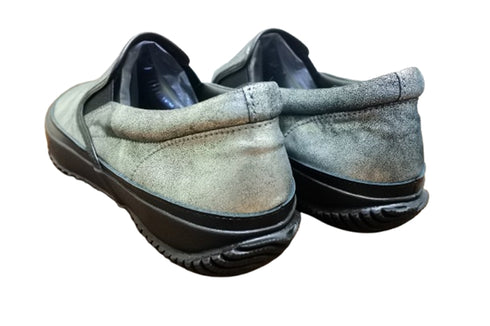 【SPINGLE SP1059 ガンメタル】リラクシーなカンガルーレザースリッポン