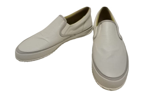 【SPINGLE SP1059 ホワイト】リラクシーなカンガルーレザースリッポン