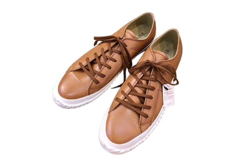 【SPINGLE SP110 ブラウン】カンガルーレザー×巻き上げソールスニーカー